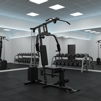 Équipement de fitness multifonctionnel pour la maison, rack de musculation avec banc de musculation, en acier, pour l'entraînement de force
