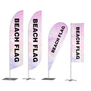Bandera de Playa, Banderas de Plumas, Mástil de Fibra de Vidrio Personalizado, Impresión Digital, Diseño de Imágenes Gratis - Product Image 1