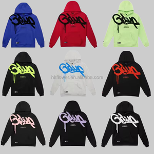 Sudadera con capucha para hombre, personalizada, de alta calidad, de felpa francesa gruesa, 500 g/m², de gran tamaño, con bordado 3D en chenilla. - Product Image 2