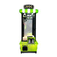 Machine de jeu d'arcade d'intérieur à monnayeur, type grue à pinces, pour supermarché, pour attraper les peluches, mini grue à pinces en métal, version anglaise