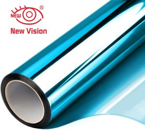 Film adhésif décoratif réfléchissant unidirectionnel bleu argenté pour vitres de maison et de bureau, protection des bâtiments et <span class=keywords><strong>autocollant</strong></span> d'intimité - Product Image 1