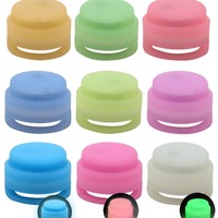 LINLI Collier multicolore pour animaux de compagnie Anti-perte de l'air Tag GPS Tracker Soft Silicone Cover AirTag Light up Dog Collar for Dogs Cats