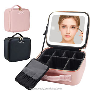 กระจกไฟ LED 3แบบปรับความสว่างได้, กระเป๋าเดินทางกระเป๋าเครื่องสำอางกันน้ำ - Product Image 1