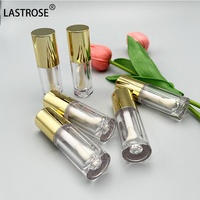 Tubes de brillant à lèvres ronds vides uniques de 6 ml avec capuchon doré – Contenants de brillant à lèvres en gros – Emballage de maquillage pour brillant à lèvres