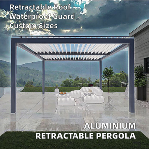 Pérgola Retráctil de Aluminio con Revestimiento en Polvo Impermeable, Ecológica, con Garantía de 7 Años, para Jardín, Patio o Terraza - Product Image 2
