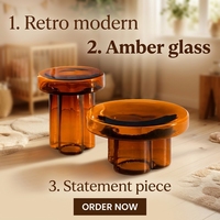 Table basse ronde de luxe moderne Youtai, design pétale en verre, mobilier décoratif pour salon, vente chaude