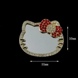 เคสโทรศัพท์หัวแมวประดับเพชรรูปหัวใจน่ารักสไตล์มิกกี้หุ้มด้วยไฟฟ้าแบบทำมืออุปกรณ์ตกแต่งโลหะผสมตามสั่ง - Product Image 2