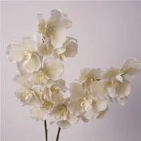 Bunga Artificial Floralixin 7 Tangkai Anggrek Vanda Sentuhan Alami Dekorasi Pernikahan Rumah Pesta Rangkaian Bunga