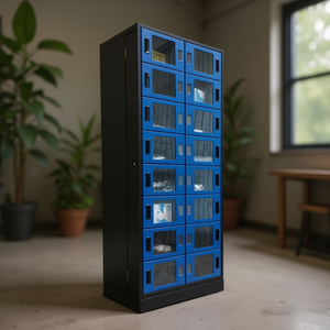 Ttake Vending Machine Accessory <b>Cabinet</b> Tool Storage <b>Locker</b> 10 Compartment Blue Door Metal <b>Cabinet</b> - Product Image 3