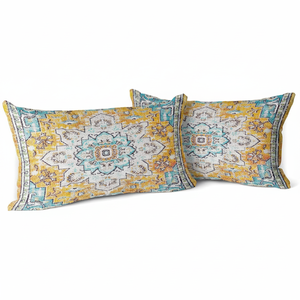 Snycler Set di 2 Copricuscini Boho 12x20 Pollici, Motivo su Entrambi i Lati, in Cotone Morbido e Peluche Corto, Stile Tappeto Boho - Product Image 4