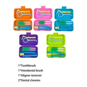 5 in 1 tragbares Mundpflege set Mehrzweck-Zahnbürsten set für kiefer ortho pä dische Zahnbürsten zur Reinigung von kiefer ortho pä dischen Zahnspangen - Product Image 3