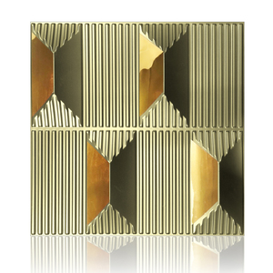 Pannelli da Parete <span class=keywords><strong>3D</strong></span> in PVC Impermeabili, Decorativi per Interni con Effetto Specchio <span class=keywords><strong>3D</strong></span>, Ideali come Sfondo TV per la Casa - Product Image 1