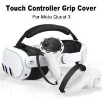 Kit de protection en silicone VR 7 pièces pour Meta Quest 3S, ensemble de housses en silicone respectueuses de la peau pour casque et manettes VR Quest3S