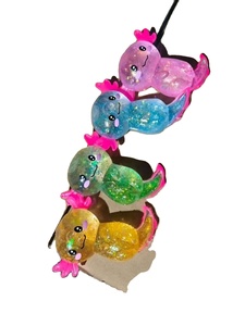 Jouet Squishy Axolotl à Paillettes à Remontée Lente, Jouet à Presser Anti-Stress Sensoriel pour Enfants et Adultes – Entrepôt USA - Product Image 5