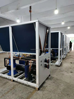 Unité de traitement d'air verticale à débit d'air de 4000 m³/h avec ventilateur, compresseur et pompe à inverter, système DX R410A pour le refroidissement CVC des bâtiments hôteliers