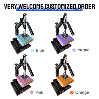 Presse à chaud pour logo de l'usine Baiyin, machine de transfert thermique de 6 pouces, 15x15cm, machines de sublimation pour logo