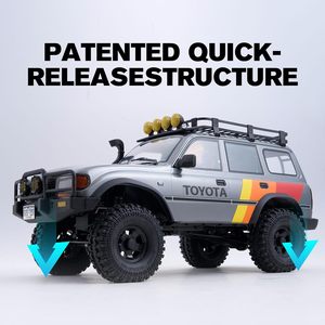FMS 1:10 <strong>FCX10</strong> <strong>LC80</strong> for Land Cruiser 80 RS 6-Channel Remote Controller with Charger 150m Range Ready-to-Go Rock Crawler - Product Image 2