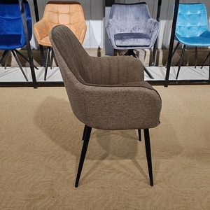 Luxe Moderne Nordique Scandinave Noir Chaise Salle À Manger Tufté Bleu Brun <span class=keywords><strong>Velours</strong></span> Restaurant <span class=keywords><strong>Chaises</strong></span> À Manger Pour Salle À Manger - Product Image 3