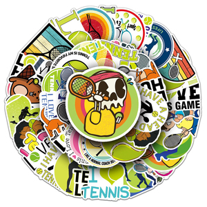 Autocollants de tennis HOYO, 50 pièces/ensemble, autocollants d'<span class=keywords><strong>action</strong></span> de raquette de champion du Grand Chelem, service, volley-ball, jeu de court - Product Image 5
