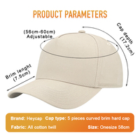 Casquette de baseball personnalisable en gros, séchage rapide, imperméable, broderie 3D, respirante, protection solaire, chapeau de sport unisexe pour l'extérieur