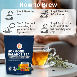 Té Herbal para el Equilibrio Hormonal con Bayas de Casta, Hoja de Frambuesa, Tulsi y Cúrcuma para la Armonía Hormonal y el Equilibrio del Estado de Ánimo - Product Image 5