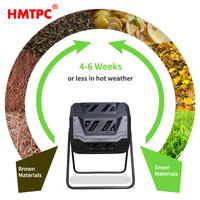 Prix d'usine en gros 160L 360-Solution de baril de compost utilisable pour le compostage dans les jardins américains et européens