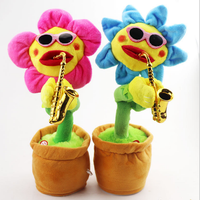 Jouet cactus dansant du fabricant, en peluche avec rembourrage en coton PP, couleur et taille personnalisables, unisexe