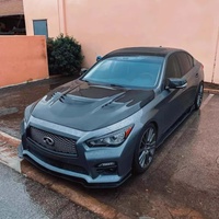 Capot moteur en fibre de carbone de style Demon V5 pour Infiniti Q50, capot moteur en fibre de carbone pour Q50 2014+, personnalisé