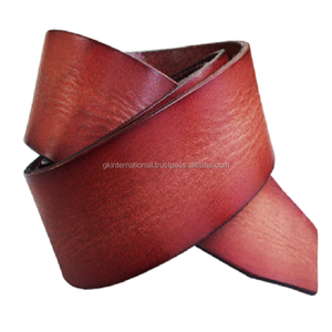 Vente en gros de ceintures en cuir de haute qualité, fabriquées à la main et sur mesure, ceintures et accessoires décontractés en cuir pour hommes avec boucle en laiton - Product Image 1