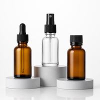 Flacons en verre injectables, bouteilles d'huiles essentielles, contenants de stockage, flacons compte-gouttes