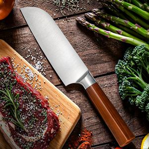 Cuchillo de Chef Japonés Clásico, Ambidiestro, Pulido, Sostenible, de Acero al Carbono, Hoja de 9.8 cm, 2.0 mm de Grosor, Apto para Lavavajillas - Product Image 1