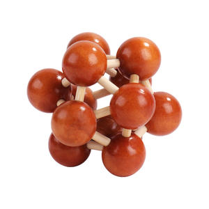 Casse-tête en bloc de bois promotionnel éducatif de poche 3D Puzzle jeu en bois Casse-tête perplexe imbriqué - Product Image 5