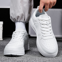 Chaussures de marche transfrontalières pour hommes, style baskets, grande taille, tige en cuir microfibre, semelle en caoutchouc-plastique