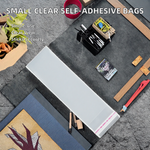 Small Size Transparent Self-Adhesive BOPP <b>Plastic</b> Bags Customized 5 Silk Width 6cm for <b>Photo</b> <b>Frame</b> - Product Image 2