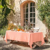 Nappes élégantes 100% tissu en lin français pour les mariages Banquets dîner couverture de table plusieurs couleurs 60*120 pouces