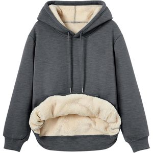 เสื้อฮู้ดผู้หญิง FOXA ผ้าฟลีซบุเชอร์ปา อุ่นสบาย มีกระเป๋า - Product Image 1