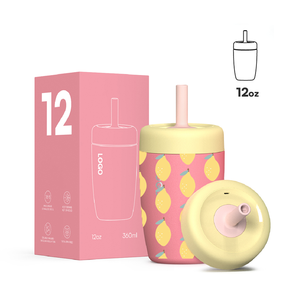 Colorful Stainless Steel Kids Tumbler 12oz Custom Logo Durable and Portable Sippy <strong>Cup</strong> - Product Image 1