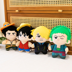 Figurines en peluche de style <span class=keywords><strong>manga</strong></span> japonais, personnage de dessin animé One Piece, Luffy Zoro, jouets en peluche douce en coton pour cadeaux - Product Image 3