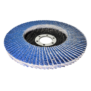 In Stock Blue Brown Corundum 125 Flap <strong>Disc</strong> 60# - Stainless Steel Safe Abrasive Wheel for Weld Grinding &amp; Deburring - Product Image 4