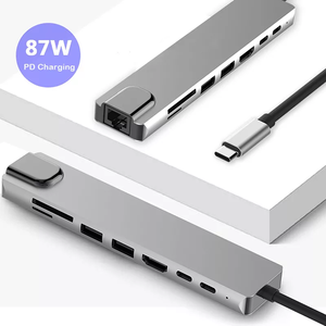 Base de Conexión 8 en 1 Tipo <span class=keywords><strong>C</strong></span>, <span class=keywords><strong>USB</strong></span> <span class=keywords><strong>C</strong></span> a <span class=keywords><strong>HDMI</strong></span>, <span class=keywords><strong>RJ45</strong></span>, <span class=keywords><strong>USB</strong></span> 3.0, <span class=keywords><strong>USB</strong></span> 2.0, SD, TF, PD Tipo <span class=keywords><strong>C</strong></span> para MacBook Pro - Product Image 5