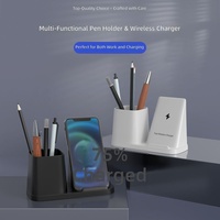 Support de bureau créatif avec chargeur sans fil et support de téléphone à charge rapide 15W Type-C en ABS – Vente en gros usine