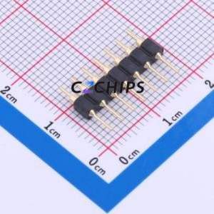 PZ254-1-07-Z-C Pin Header Through hole Component (THT),P=2.54mm Connector 1x7P 2.54mm Round Pin Through Hole - Product Image 2