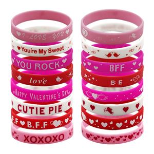 Pulseras Deportivas Promocionales de Silicona Personalizadas, Resistentes al Agua, para el Día de San Valentín y el Día de la Madre, al por Mayor - Product Image 1