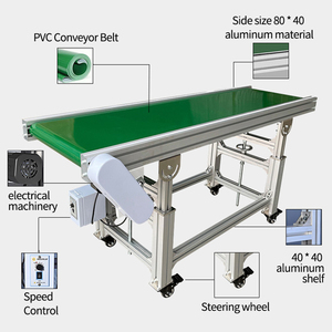 Convoyeur à bande inclinée en PVC de qualité alimentaire industrielle pour camions, machine électronique mobile compacte pour sushis - Product Image 6