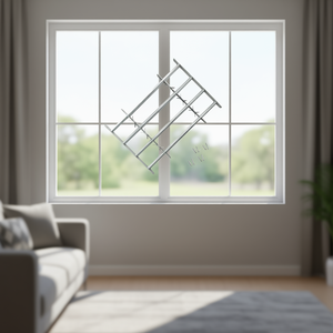 Rejilla de seguridad ajustable de aluminio de 39.4-59.1 pulgadas para ventanas, instalación con tornillos, diseño minimalista - Product Image 4