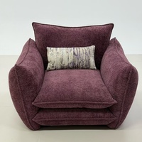 Fauteuil d'appoint moderne en tissu chenille |   Fauteuil de salon en tissu de luxe pour salon, mobilier d'hôtel