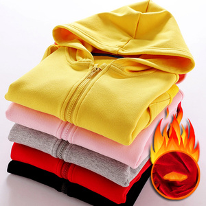 All'ingrosso abbigliamento invernale per bambini abbigliamento per ragazze in pile di cotone cappotti <span class=keywords><strong>con</strong></span> cappuccio <span class=keywords><strong>Zip</strong></span> per bambini felpe <span class=keywords><strong>con</strong></span> cappuccio - Product Image 2