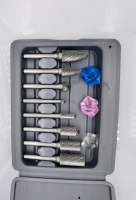 Ensemble de 8 fraises rotatives en carbure de tungstène pour perceuse à percussion électrique, diamètre de tige 6 mm, capacité de perçage maximale 10 mm, certifié ISO