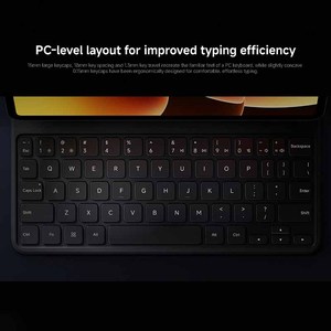 Funda con Teclado para Pad 8/8 Pro con Soporte, Teclas Retroiluminadas, Versiones US/UK, Ángulo de Inclinación de 120°, Molde Privado, Negro - Product Image 3