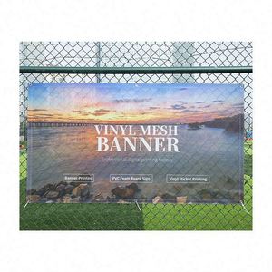 ป้ายแบนเนอร์ตาข่ายแบบกำหนดเองสำหรับโรงงาน ฉากหลังกลางแจ้ง พิมพ์ดิจิทัลแนวตั้ง ธง แบนเนอร์ และอุปกรณ์จัดแสดง - Product Image 2